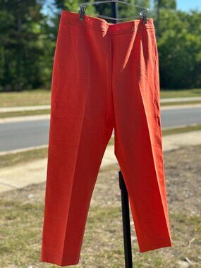 Doncaster Coral Orange Dress Pants Size 14 Cropped Ankle